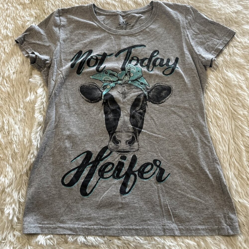 Lost Creek Tractor Supply womens Not Today Heifer Tee M farm